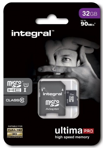 Atminties kortelė Integral micro SDHC 32GB Class10 UHS-I (up to 100MB/s) +adapteris